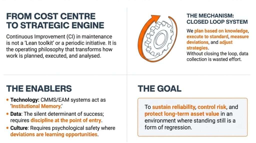 What Continuous Improvement Means in a Maintenance Context